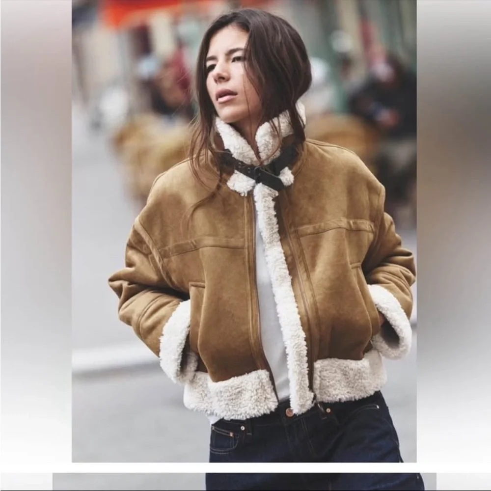 VIRAL NEW ZARA DOUBLE-FACED JACKET LUXURY JACKET SIZE M - Picture 1 of 15
